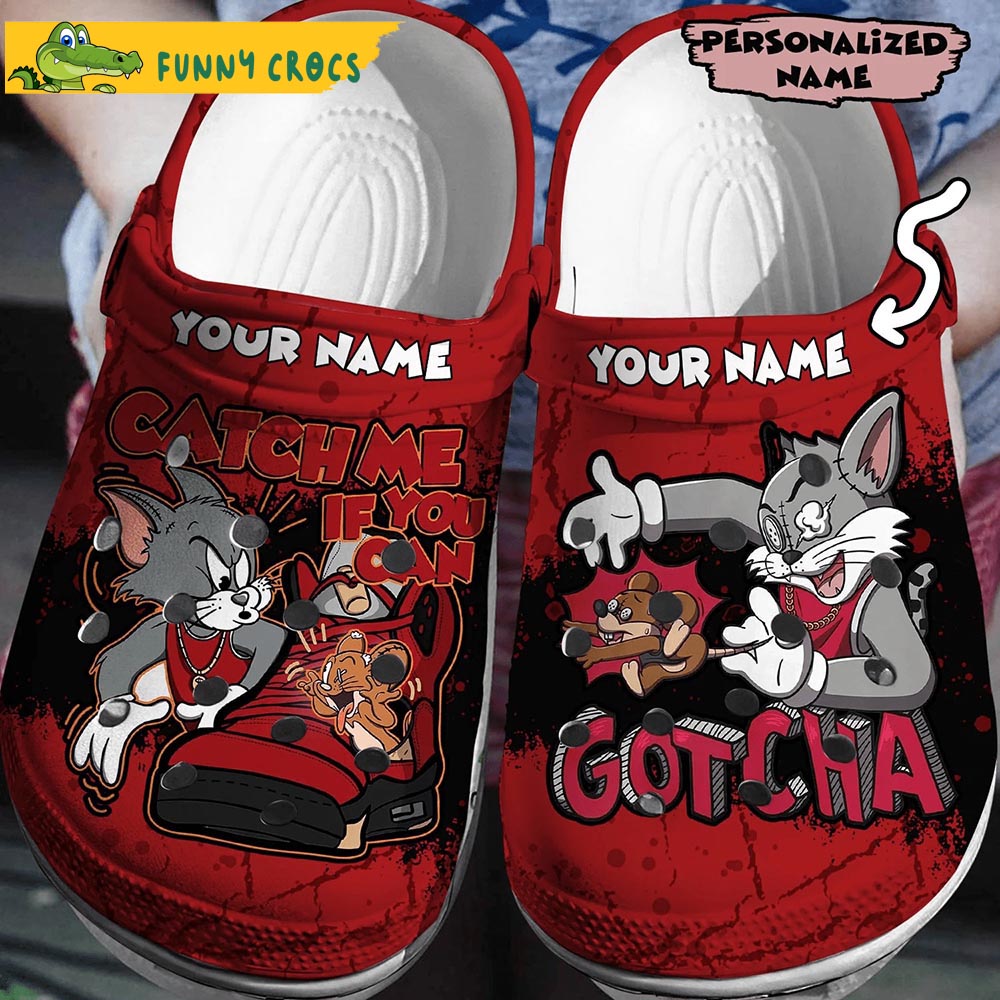 Personalized 3D Tom And Jerry Crocs