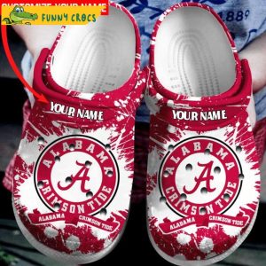 Personalized Alabama Football Crocs Clog Shoes