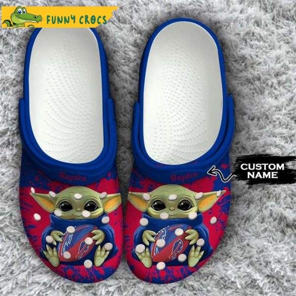 Personalized Buffalo Bills Nfl Baby Yoda Crocs