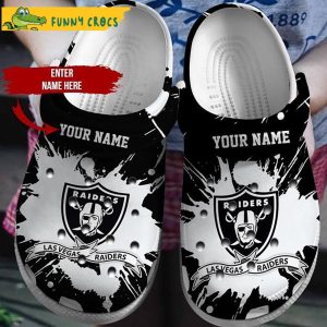 Personalized Las Vegas Raiders Ncaa Football Crocs Slippers