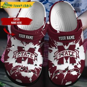 Personalized Mississippi State Ncaa Football Crocs