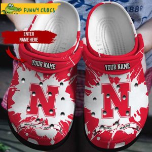 Personalized Nebraska Cornhuskers Ncaa Football Crocs