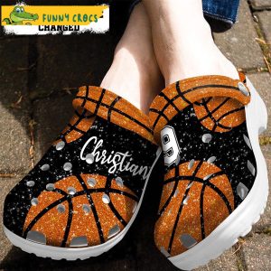 Personalized Number Basketball Crocs 2 1