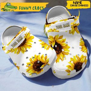 Personalized Sunflower Gifts Crocs 1