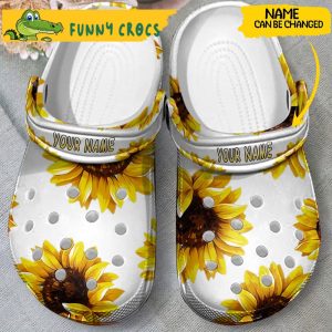 Personalized Sunflower Gifts Crocs 2