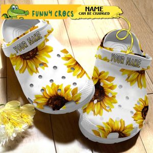 Personalized Sunflower Gifts Crocs 3