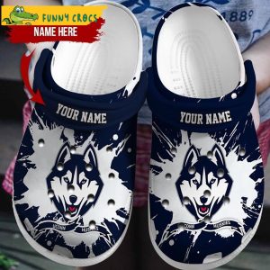 Personalized Uconn Huskies Ncaa Football Crocs