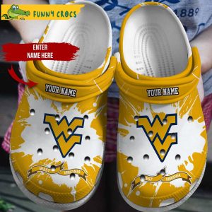 Personalized West Virginia Ncaa Football Crocs
