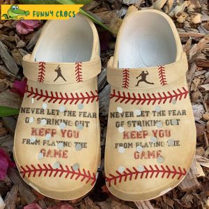 Quotes Baseball Crocs Clog Shoes
