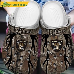 Raiders Deer Hungting Gifts Crocs Clog Shoes 2
