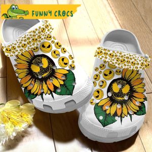 Skeleton Sunflower Gifts Crocs Slippers 3
