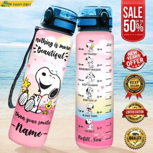 Snoopy Smile Water Tracker Bottle