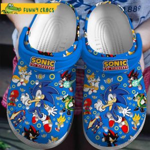 Sonic The Hedgehog Blue Crocs