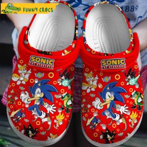 Sonic The Hedgehog Red Crocs
