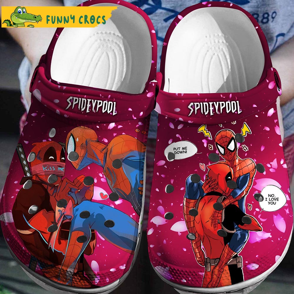 SpiderPool Spider Man Crocs Clog Shoes
