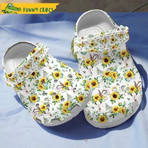 Sunflower And Skull Gifts Crocs Slippers