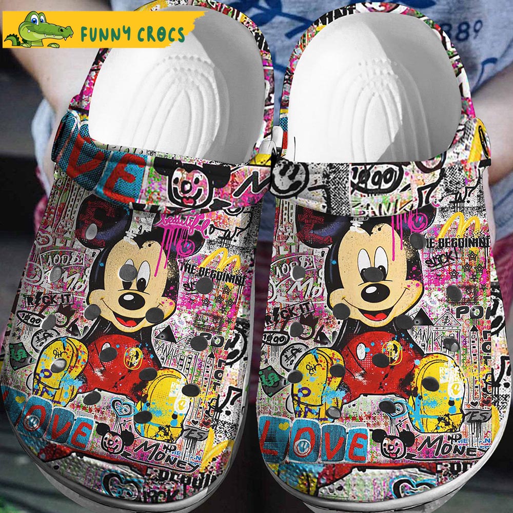 The Life Is Beautiful Mickey Mouse Crocs Clog Shoes