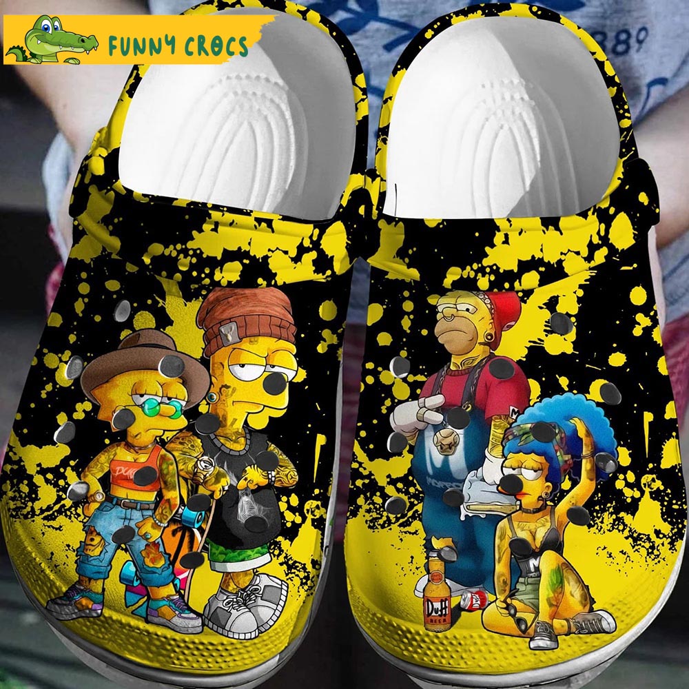 The Simpsons Swag Family Crocs - Discover Comfort And Style Clog Shoes With  Funny Crocs