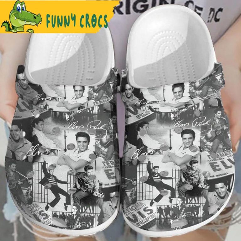 Dance King Of Rock And Roll Elvis Presley Purple Crocs - Step into ...