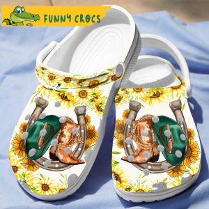Western Boot Sunflower Gifts Crocs 3