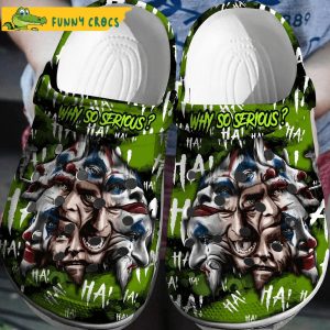 Why So Serious Joker Crocs Clog Shoes
