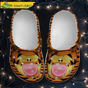 Winnie The Pooh Tigger Pattern Crocs Slippers