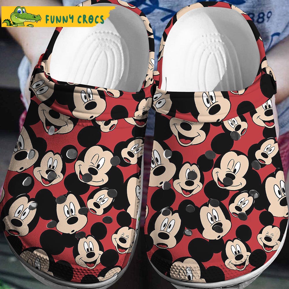 Wonderland Mickey Mouse 3D Disney Crocs Clog Shoes