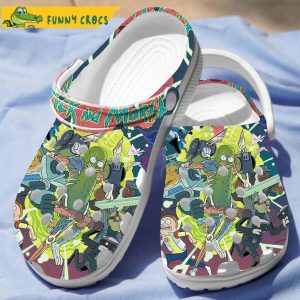 Alien Rick And Morty Crocs Clog Shoes