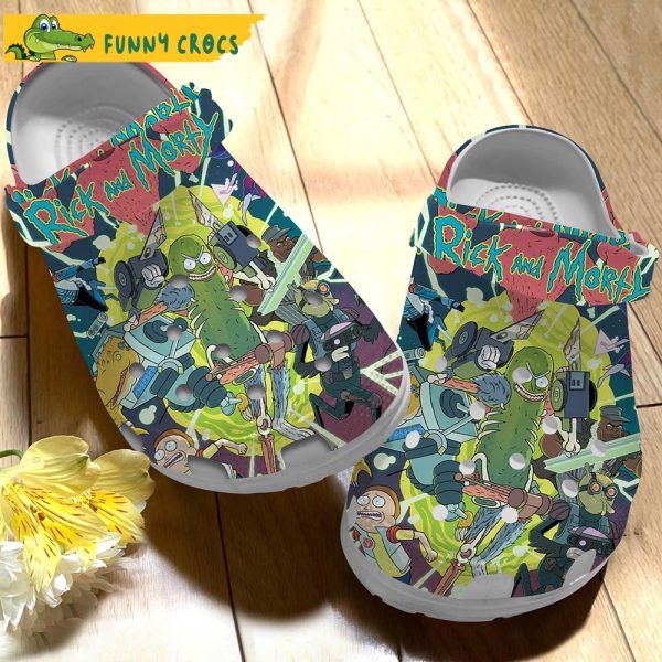 Alien Rick And Morty Crocs Clog Shoes