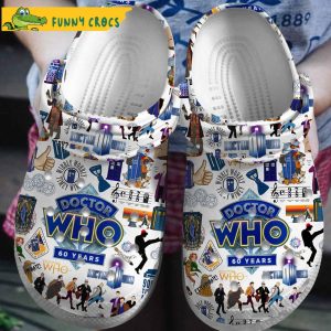 Anniversary 60 Year Doctor Who Movie Crocs Slippers 1