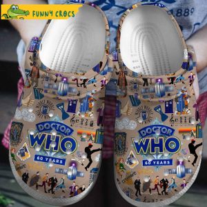 Anniversary 60 Year Doctor Who Movie Gifts Crocs Slippers 1