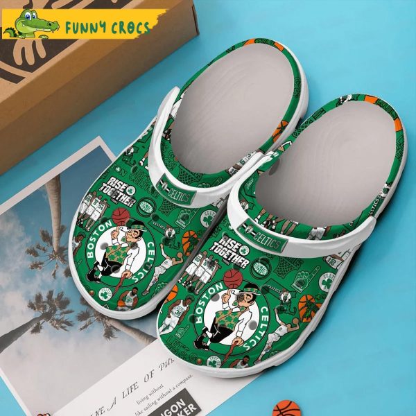 Boston Celtics NBA Green Crocs Clog Shoes
