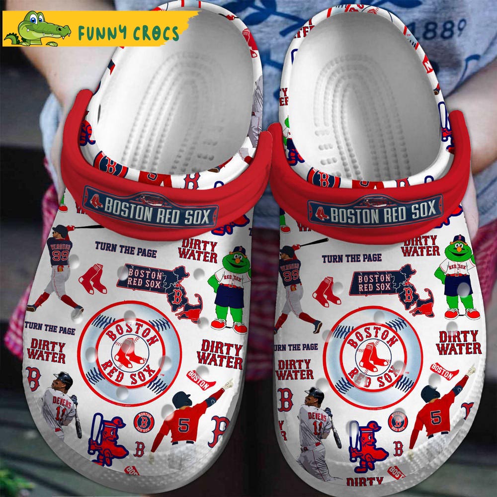 Boston Red Sox MLB Crocs Clog Shoes - Discover Comfort And Style Clog Shoes  With Funny Crocs