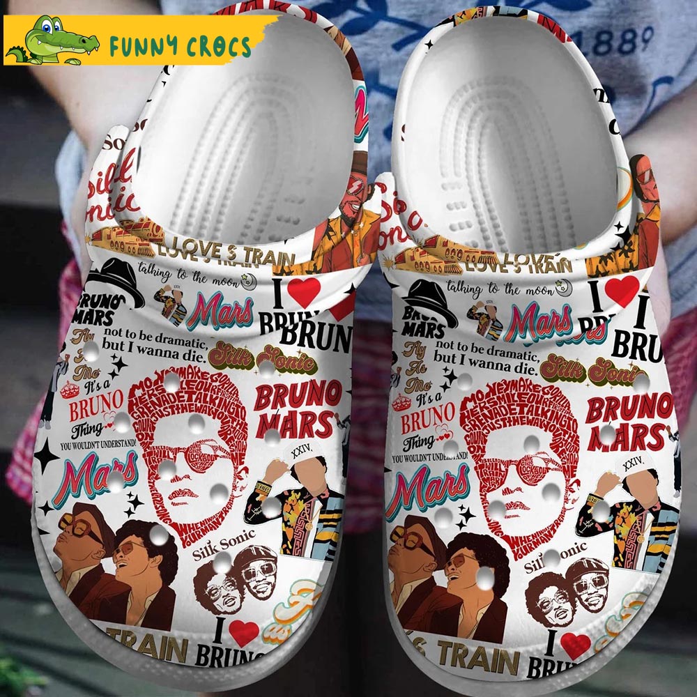 Bruno Mars Music Crocs Clog Shoes