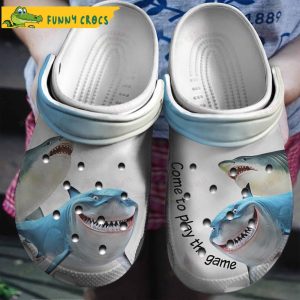 Come To Play The Game Shark Crocs
