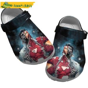 Comic Tony Stark Iron Man Crocs 1