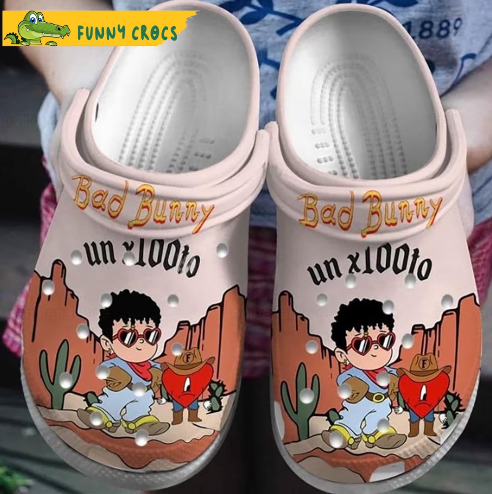 Cowboy Bad Bunny Crocs Clog Shoes
