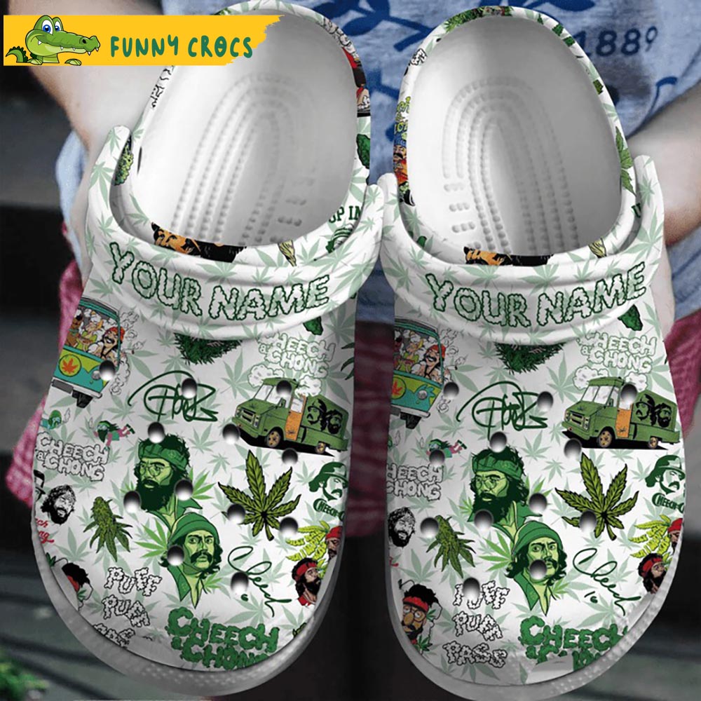 Custom Cheech And Chong Weed Crocs - Discover Comfort And Style Clog ...