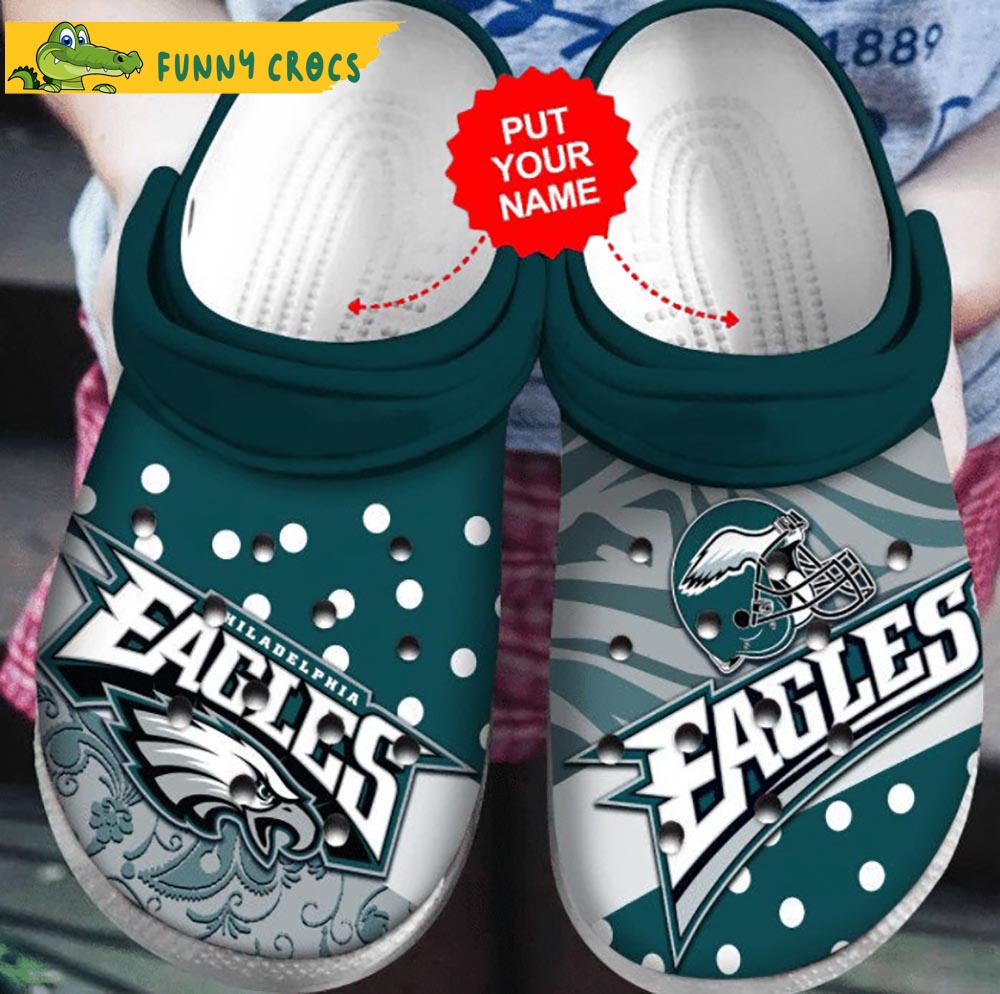 Custom Philadelphia Eagles Crocs Slippers