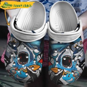 Custom Sharks Crocs Clogs Shoes