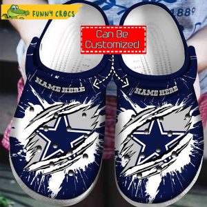 Customized Dallas Cowboys Crocs Clog Shoes