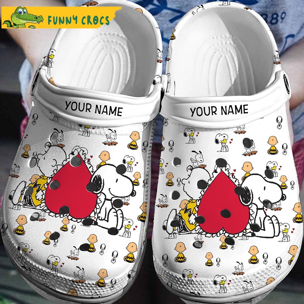 Cute Snoopy And Peanuts Crocs Clog Shoes