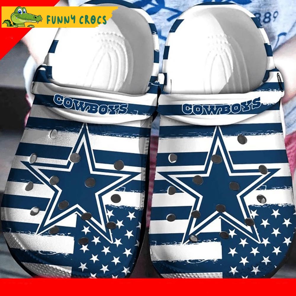 Dallas Cowboys Logo Pattern Crocs Classic Clogs