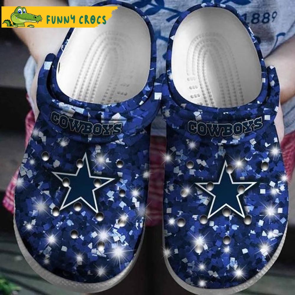 Dallas Cowboys Star Sky Pattern Crocs - Step into style with Funny Crocs