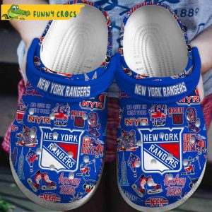 Dark Blue New York Ranges NHL Crocs Slipper