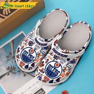 Edmonton Oilers NHL White Crocs Clog Shoes 3