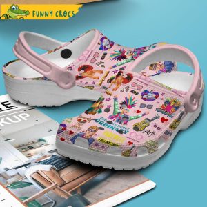 Elton Jonh Music Pink Crocs Clog Shoes 2