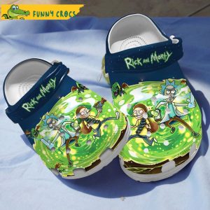 Fight With Rick And Morty Crocs Slippers 1