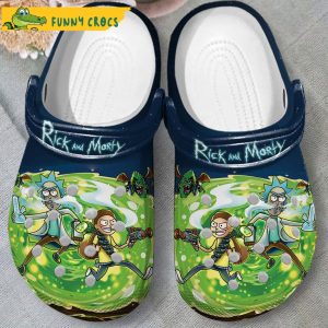Fight With Rick And Morty Crocs Slippers 2