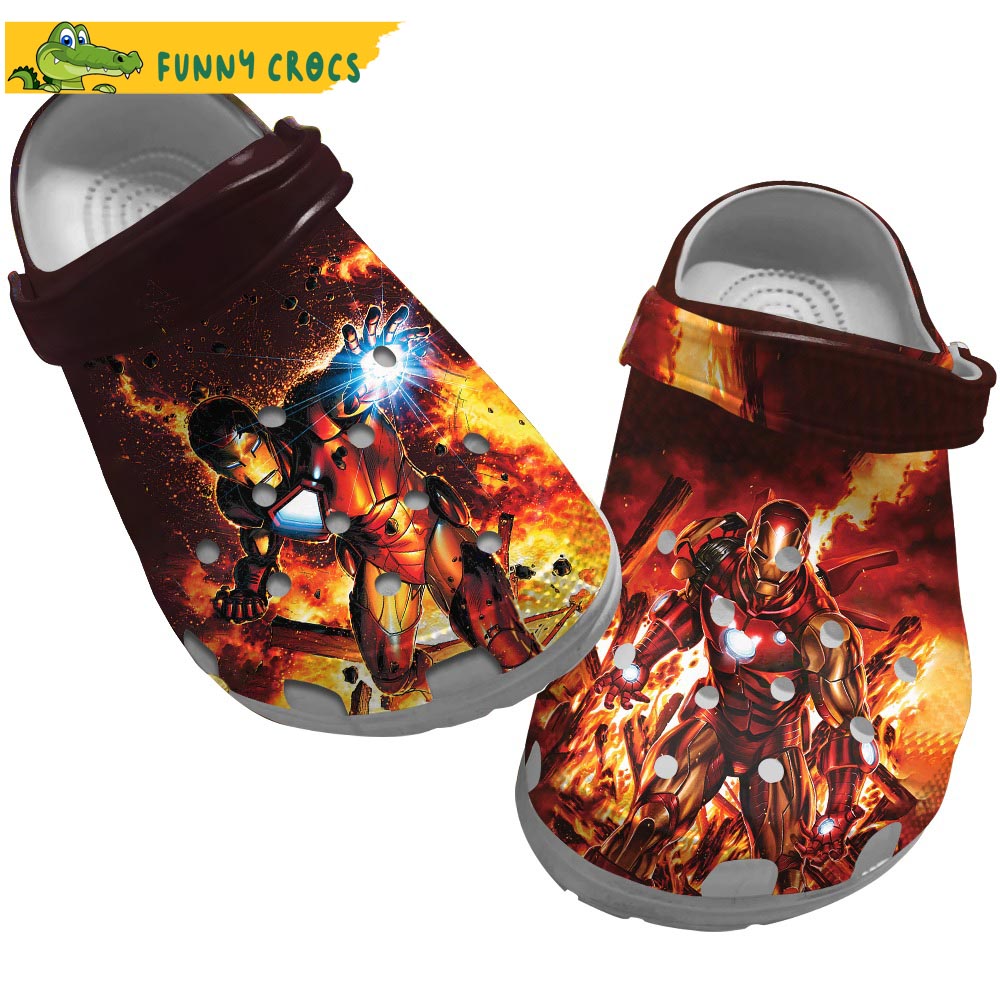 Fire Iron Man Crocs